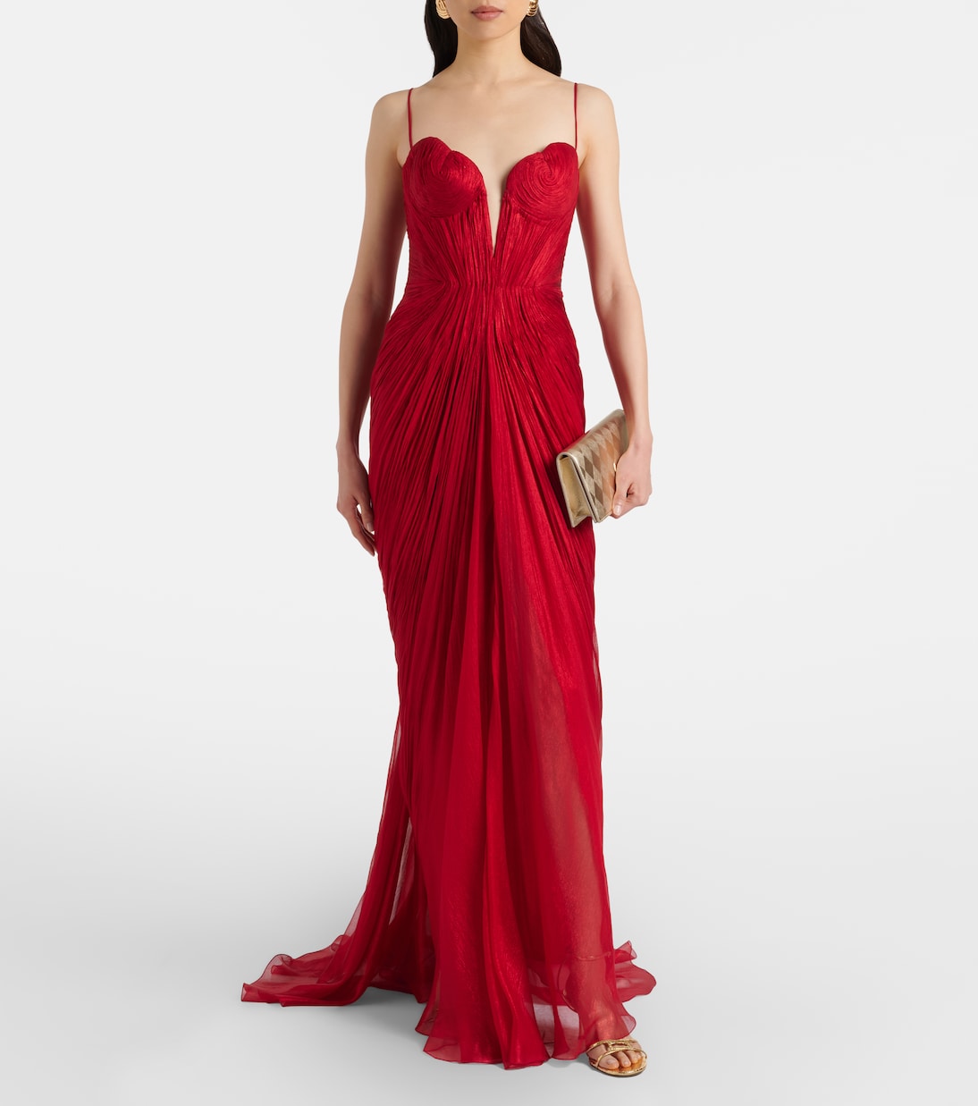 Cecilia draped silk gown | Maria Lucia Hohan