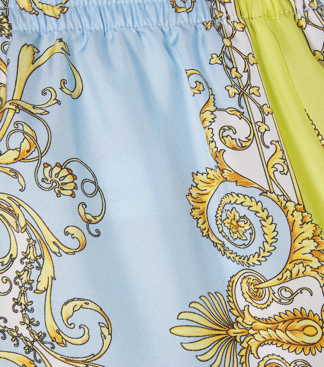 Barocco silk shorts | Versace Kids