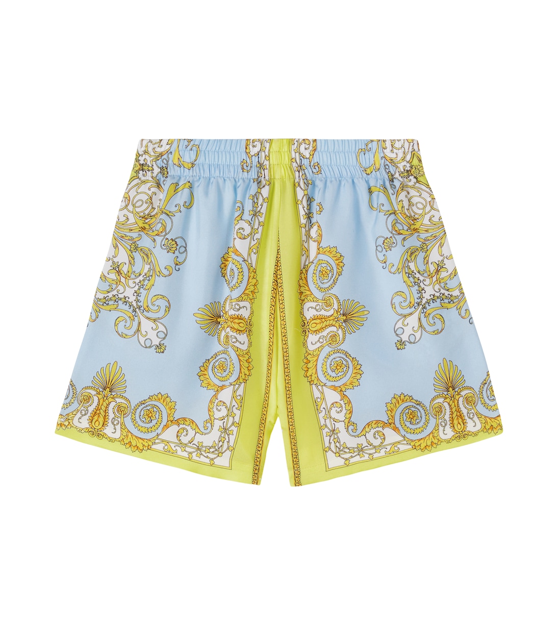 Barocco silk shorts | Versace Kids