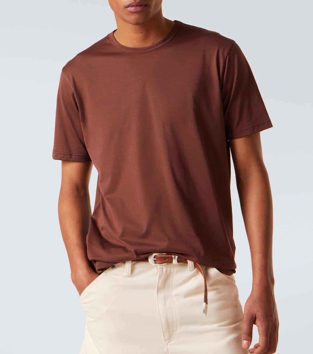 Cotton jersey T-shirt | Sunspel