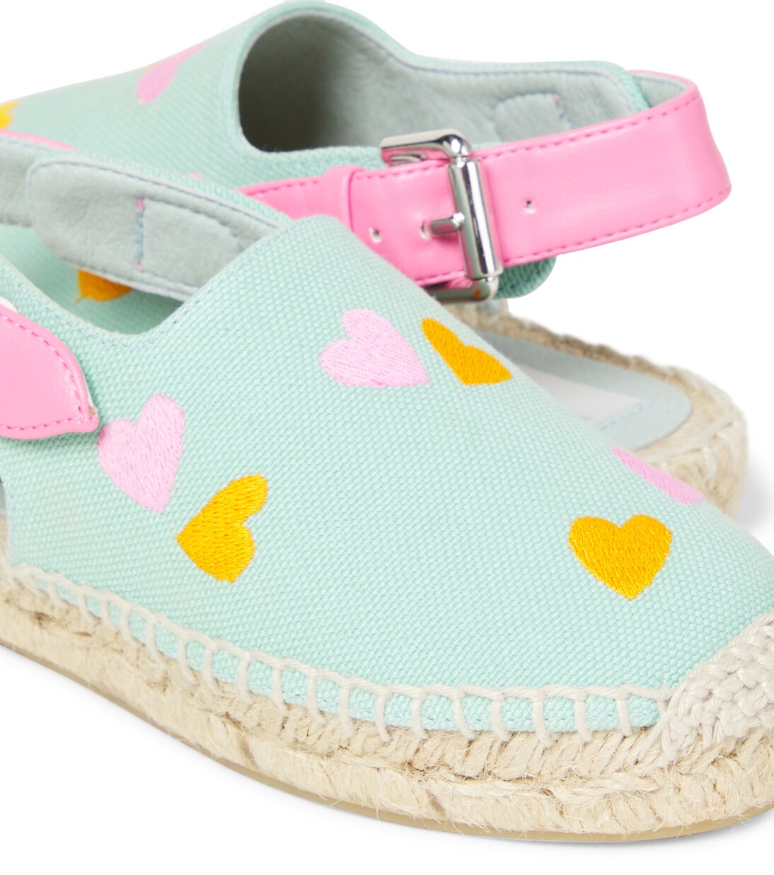 Embroidered canvas slingback mules | Stella McCartney Kids