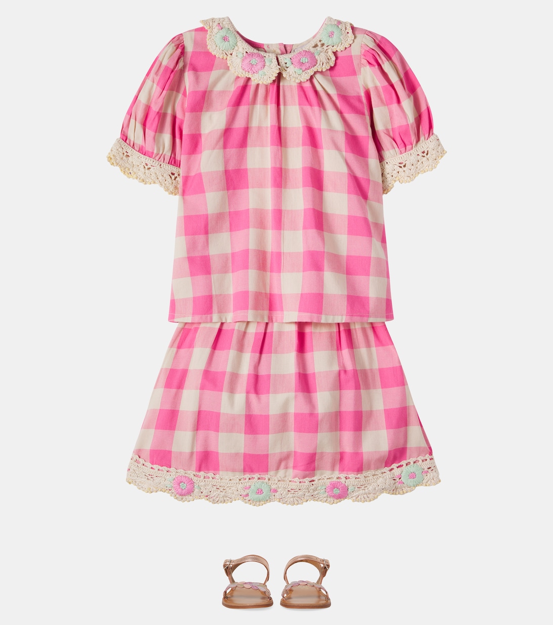 Ensemble top et jupe Anais en coton mélangé | Bebe Organic