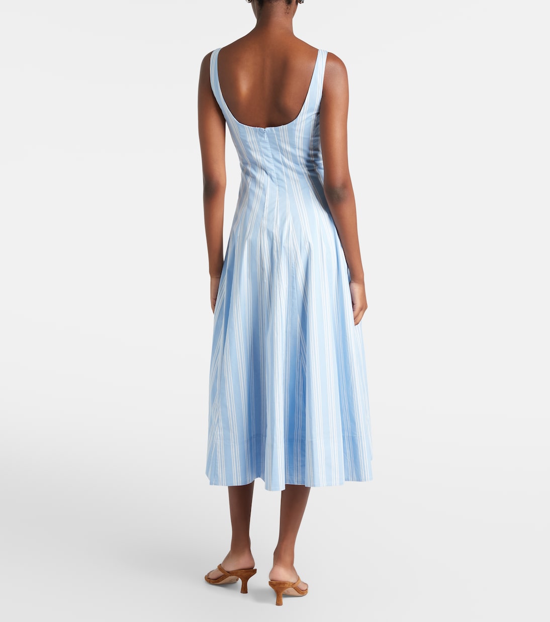 Midikleid Wells aus Baumwolle | Staud