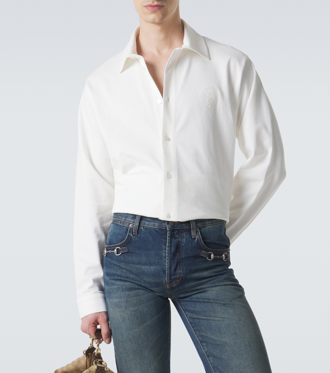 Hemd aus Piqué | Gucci