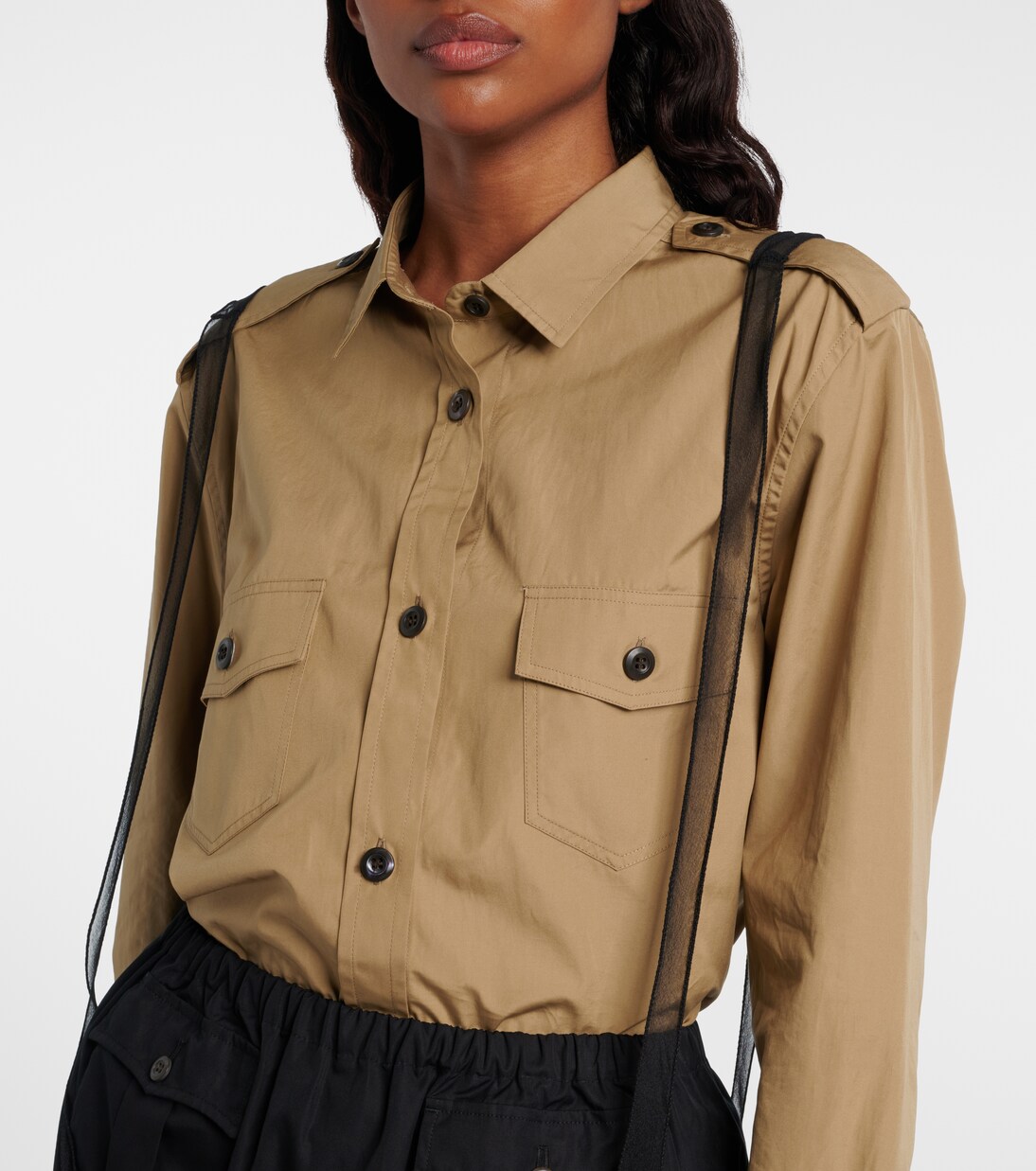 Sheer midi skirt | Prada