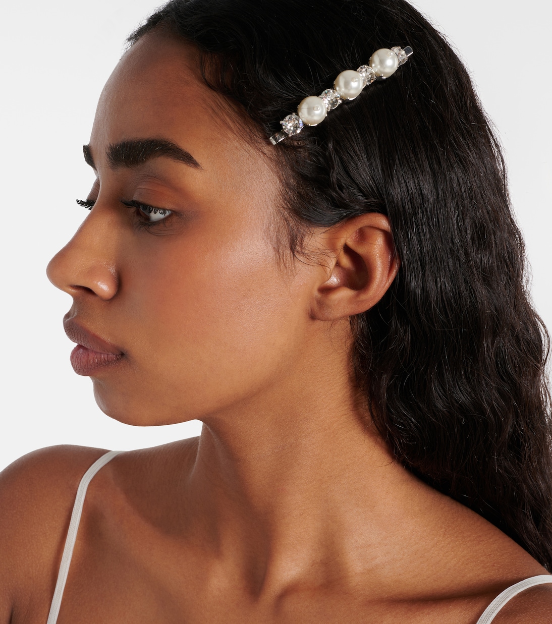 Fermacapelli con perle bijoux e cristalli | Simone Rocha