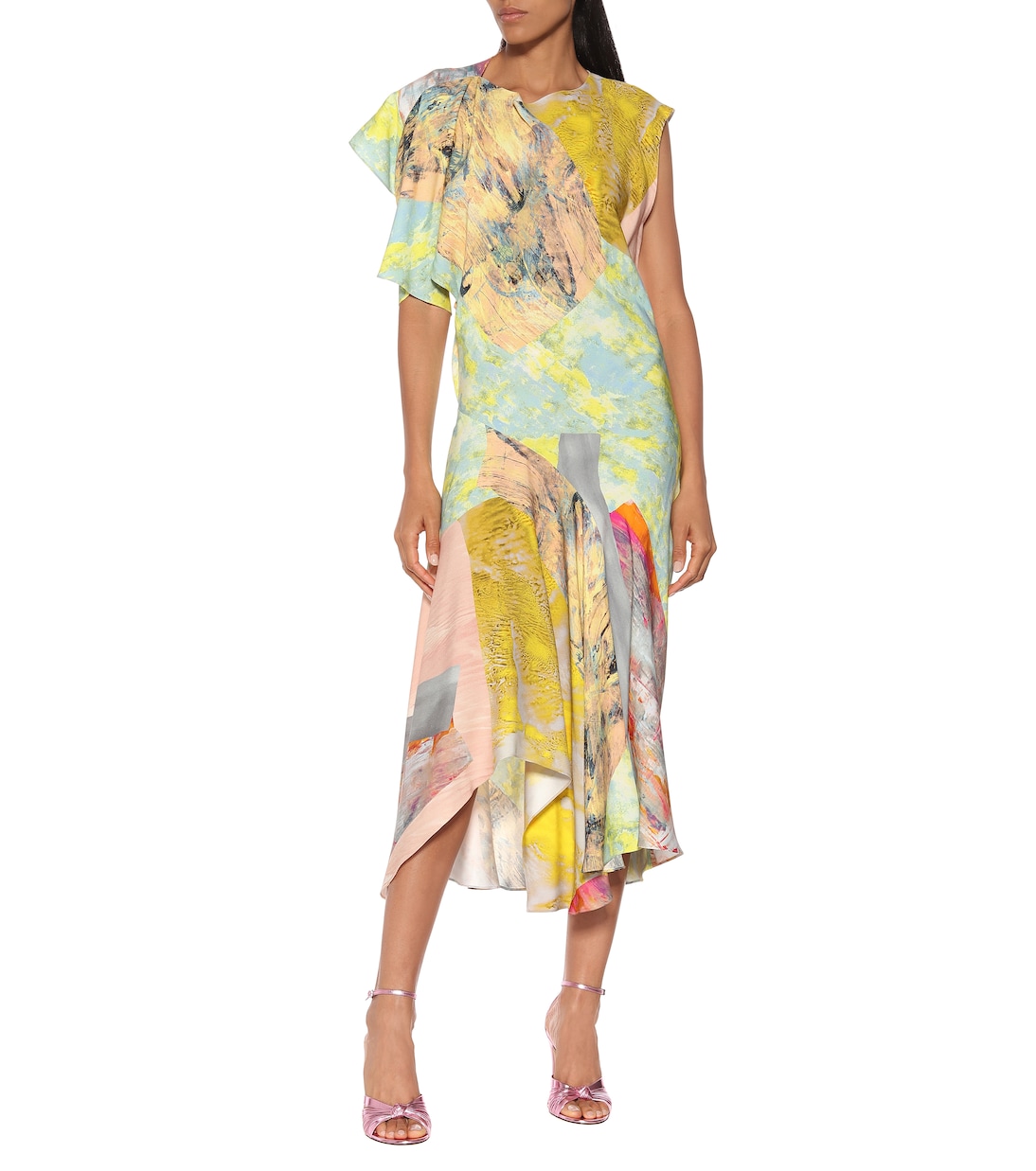 Robe asymétrique imprimée | Mugler
