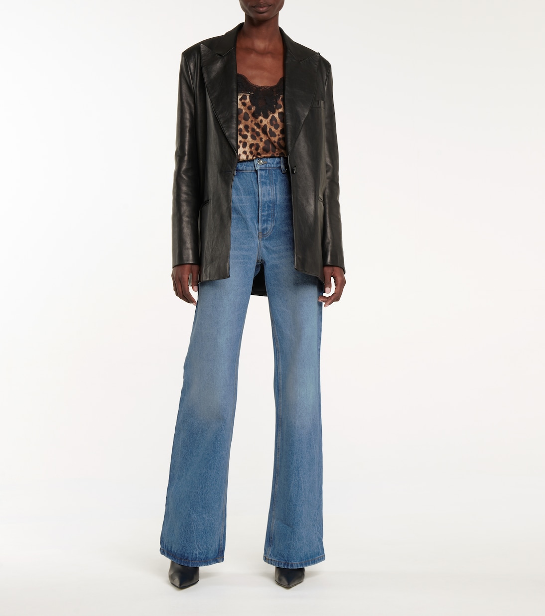 High-rise wide-leg jeans | Rabanne