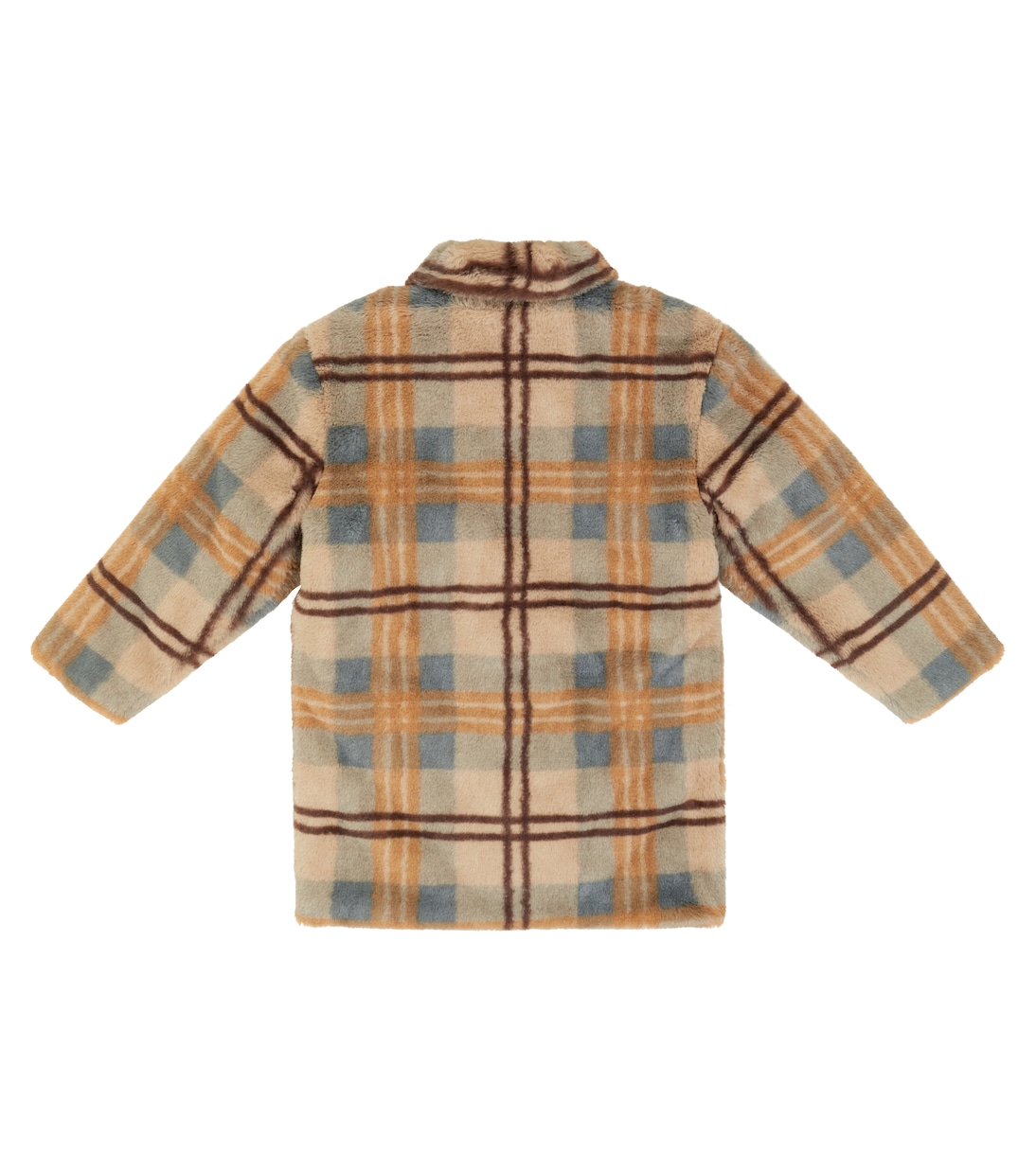 Checked faux fur coat | Paade Mode