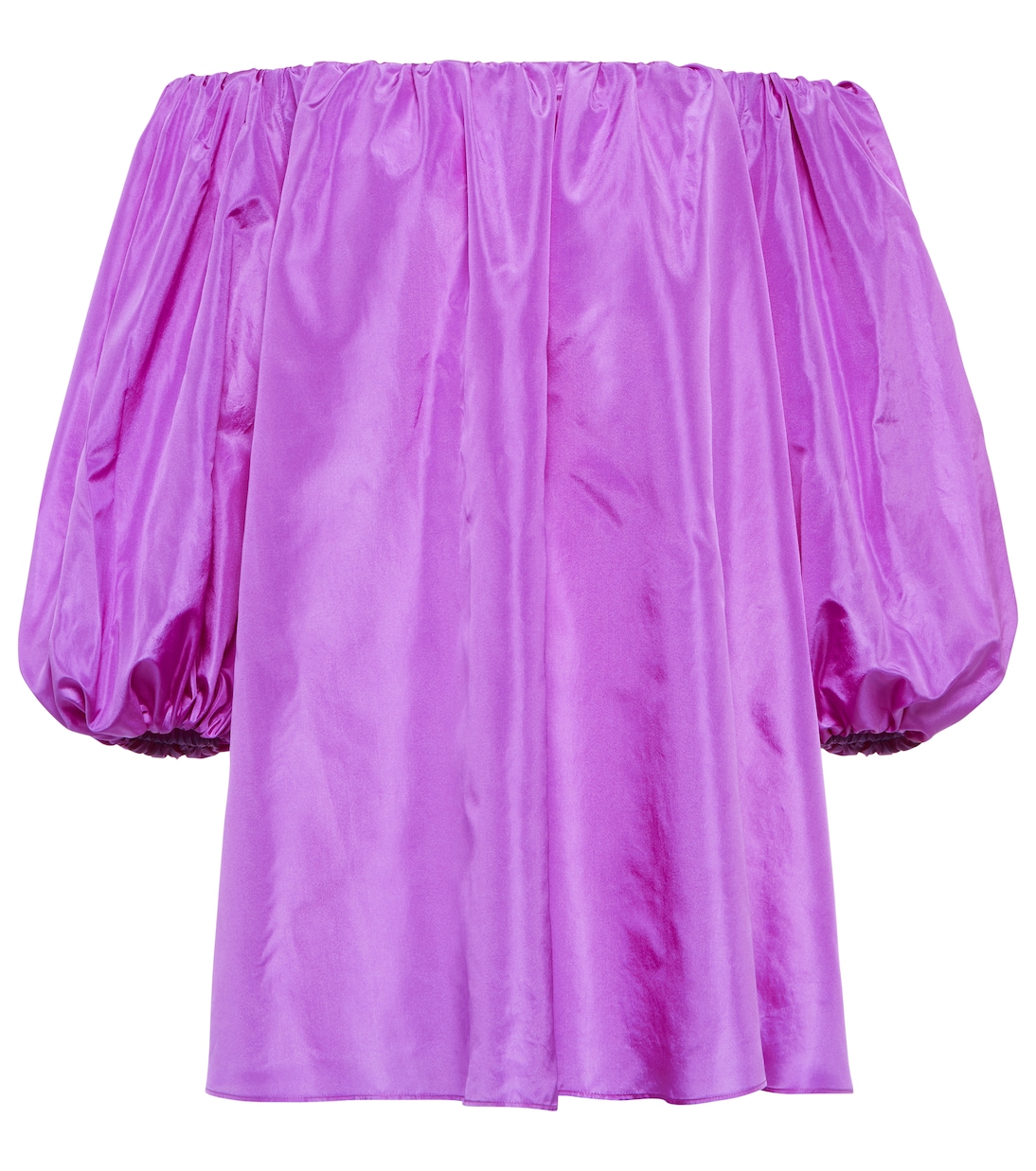 Silk taffeta off-shoulder top | Valentino