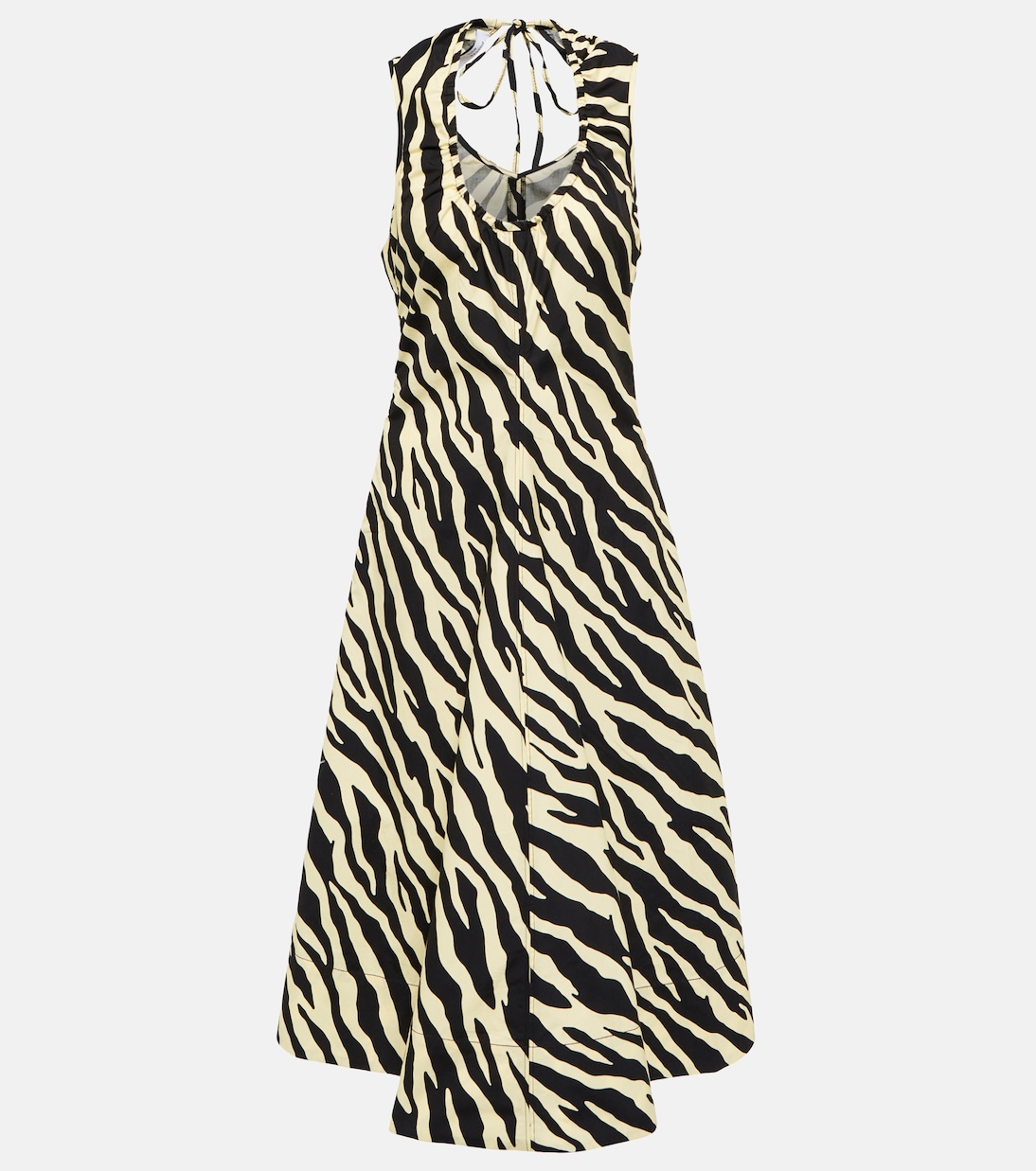White Label zebra-print cotton midi dress | Proenza Schouler