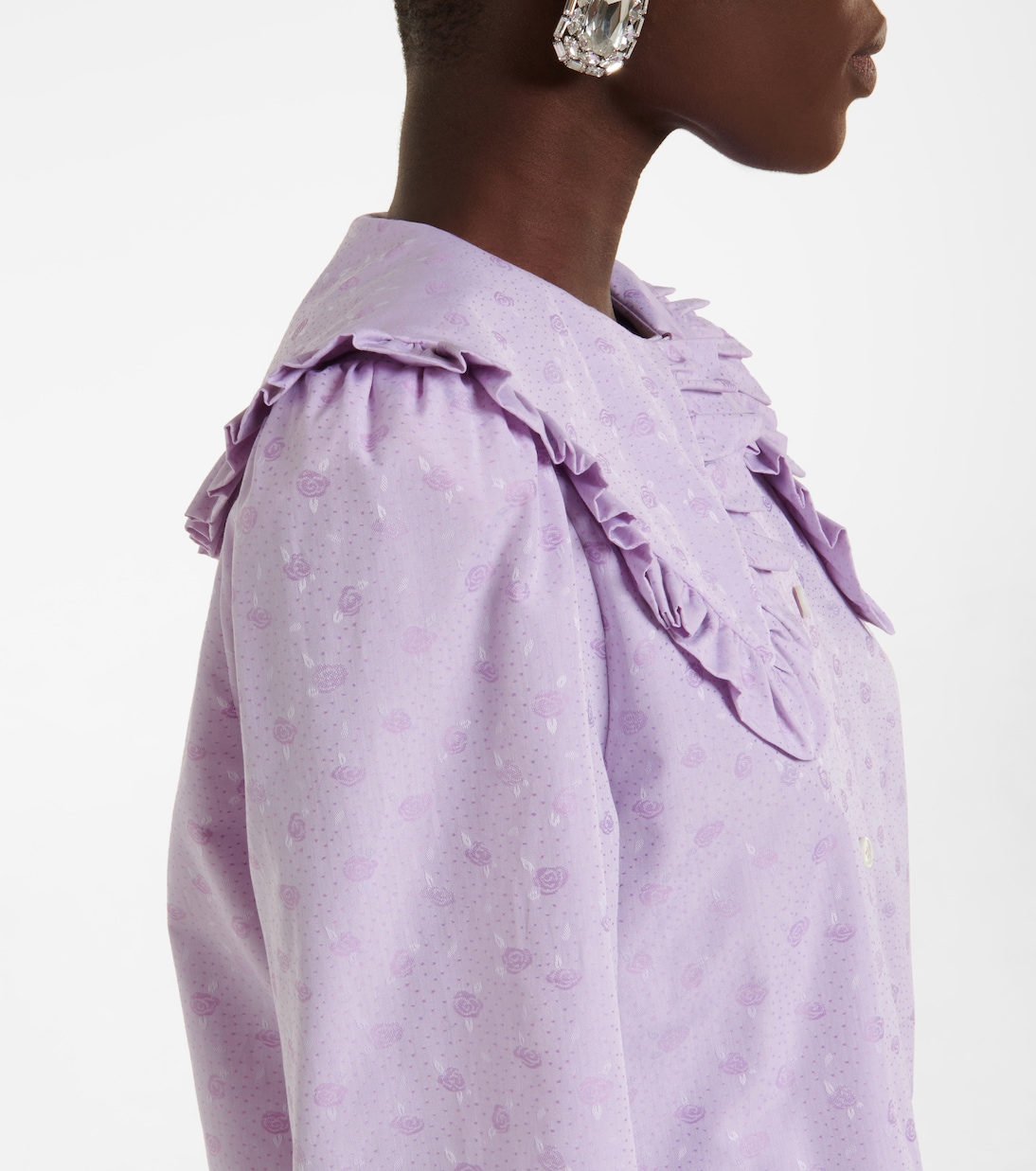 Floral cotton blouse | Alessandra Rich