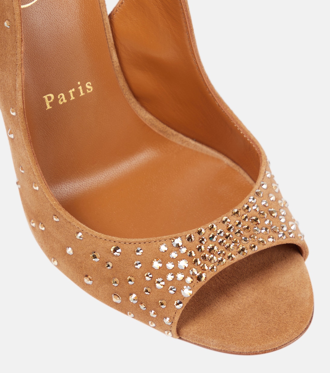 Nudes Degrachick suede sandals | Christian Louboutin