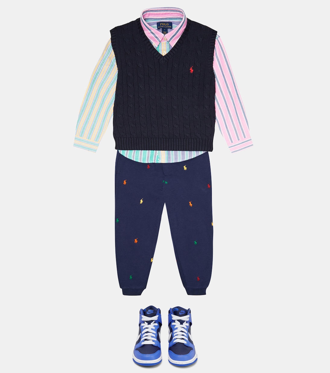 Cable-knit cotton vest | Polo Ralph Lauren Kids