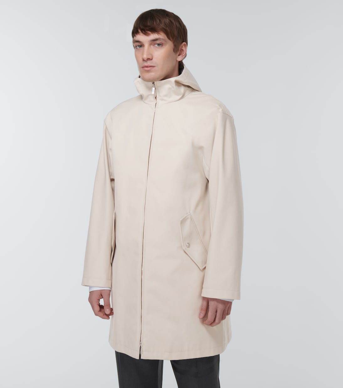 Parka de sarga de algodón impermeable | Thom Browne