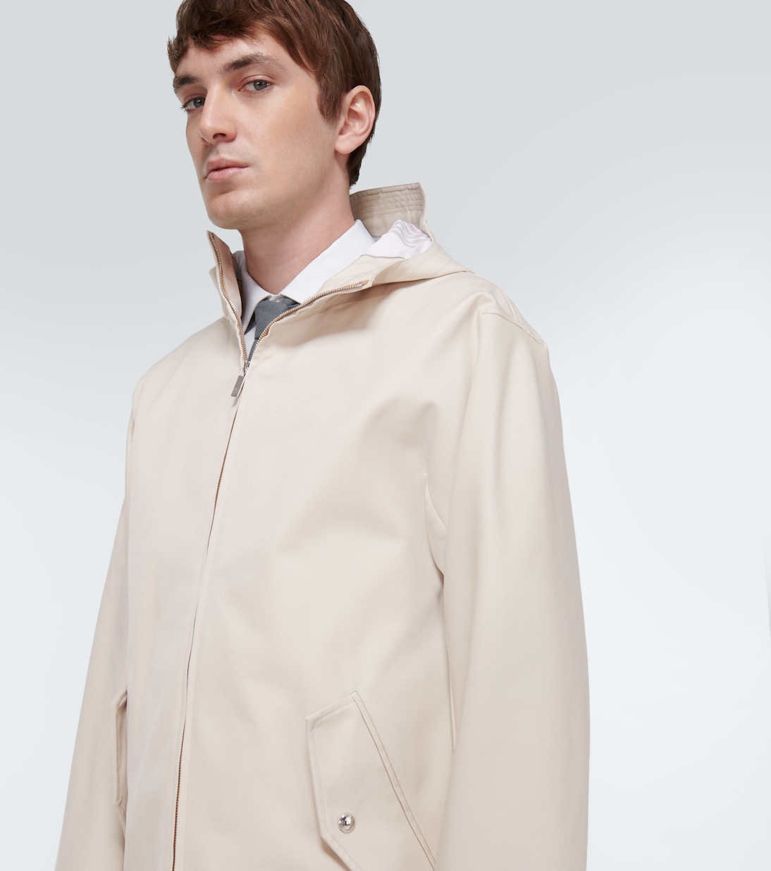 Parka de sarga de algodón impermeable | Thom Browne