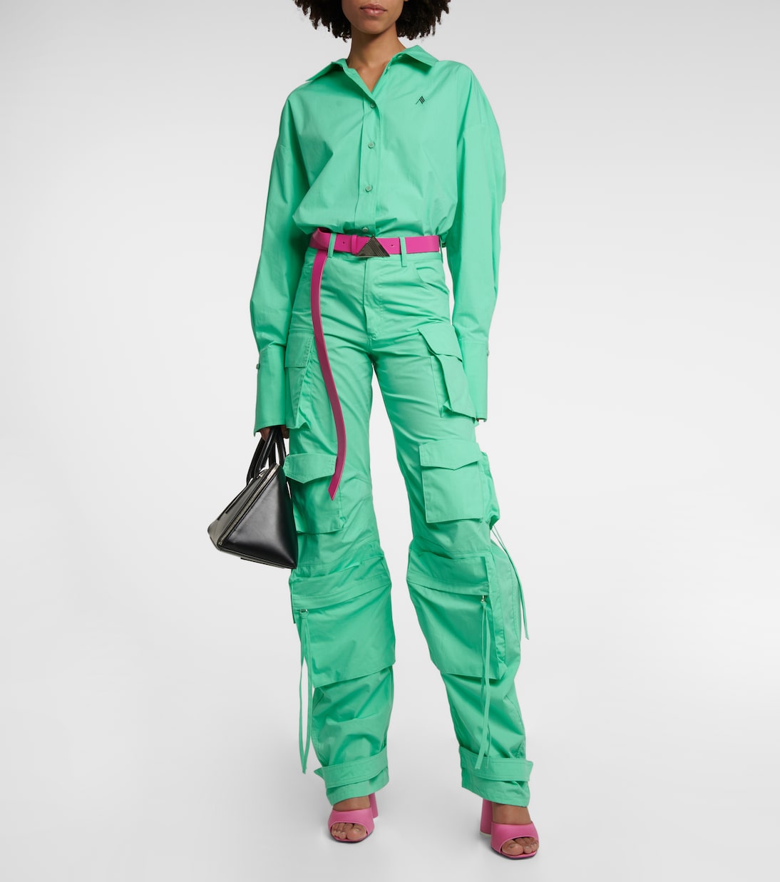 Pantalon cargo Fern en toile de coton | The Attico