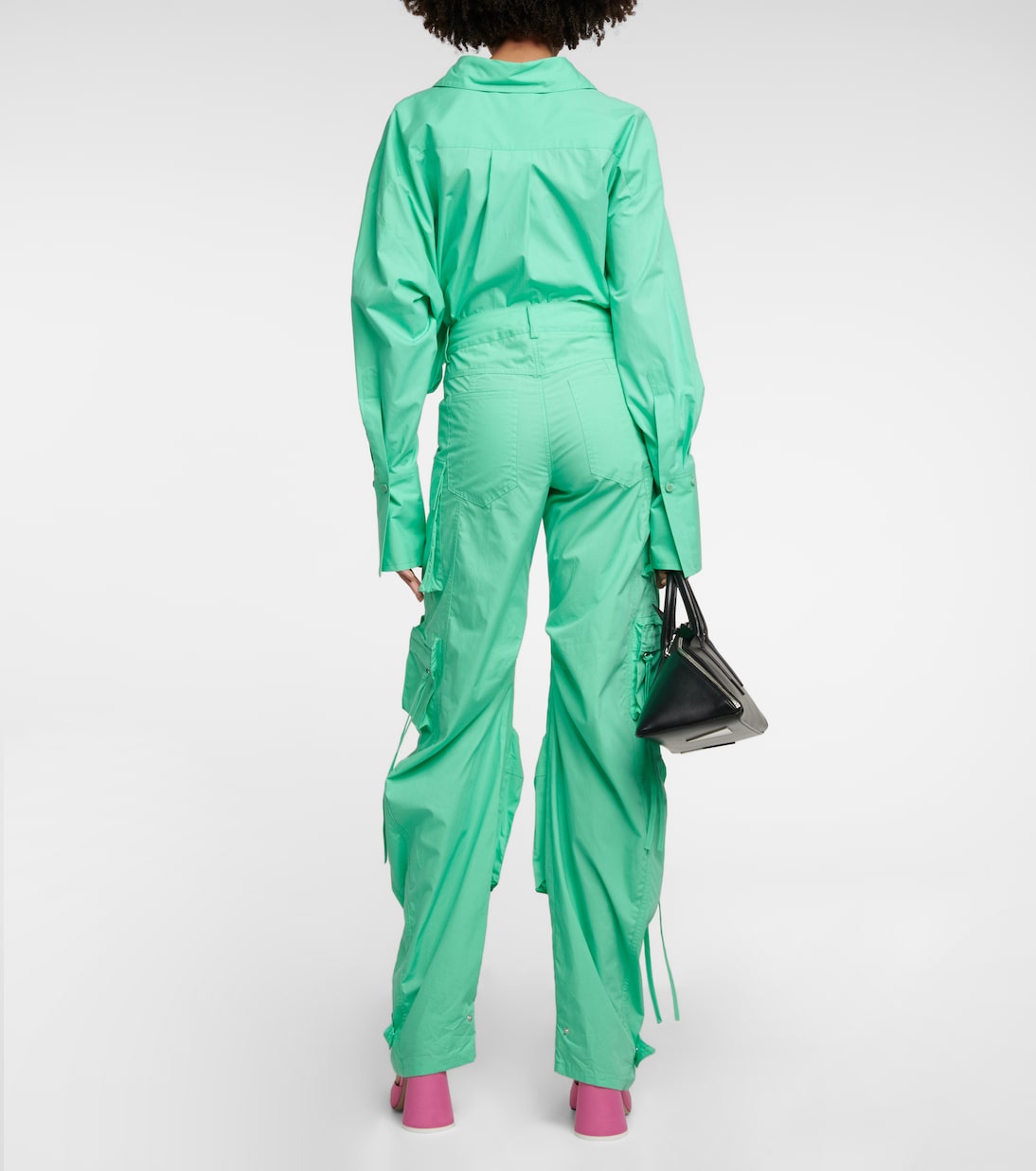 Pantalon cargo Fern en toile de coton | The Attico