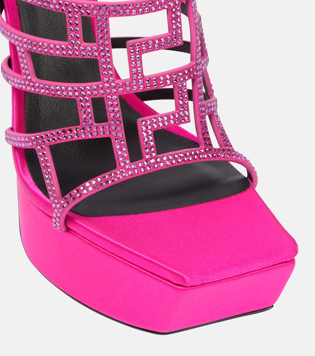 Sandali Greca in raso di seta | Versace