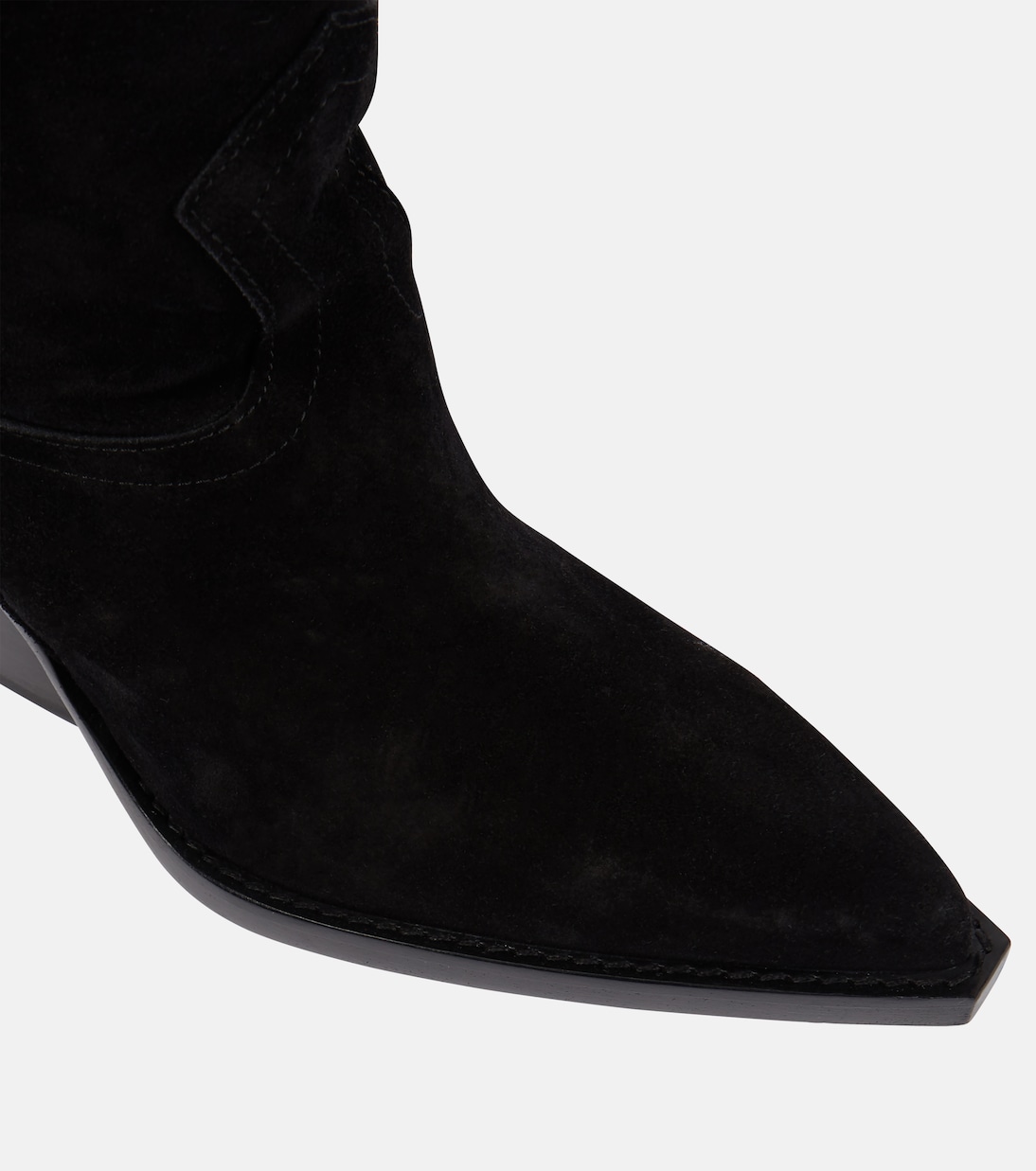 Suede over-the-knee cowboy boots | Paris Texas