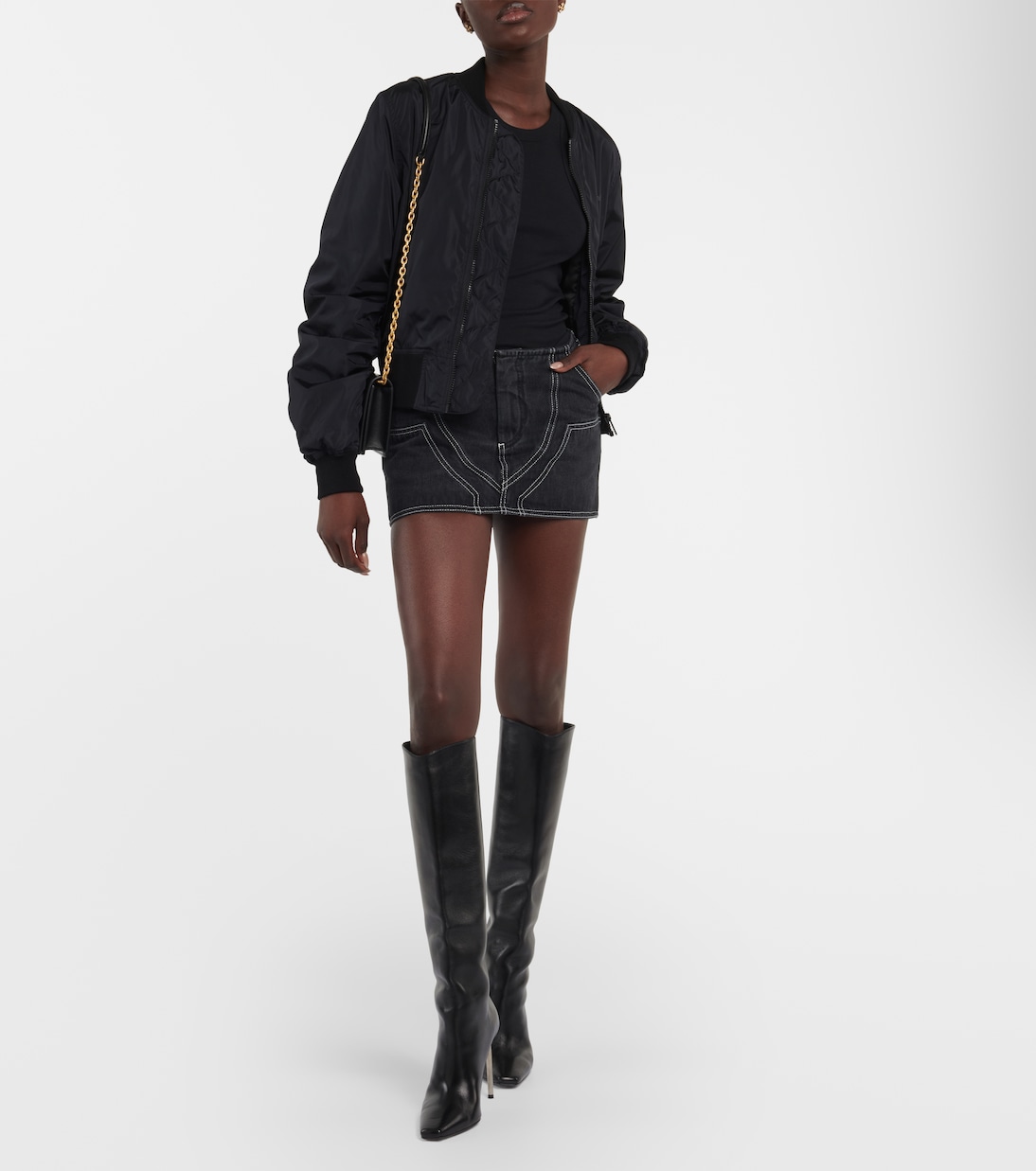 Low-rise denim miniskirt | Off-White