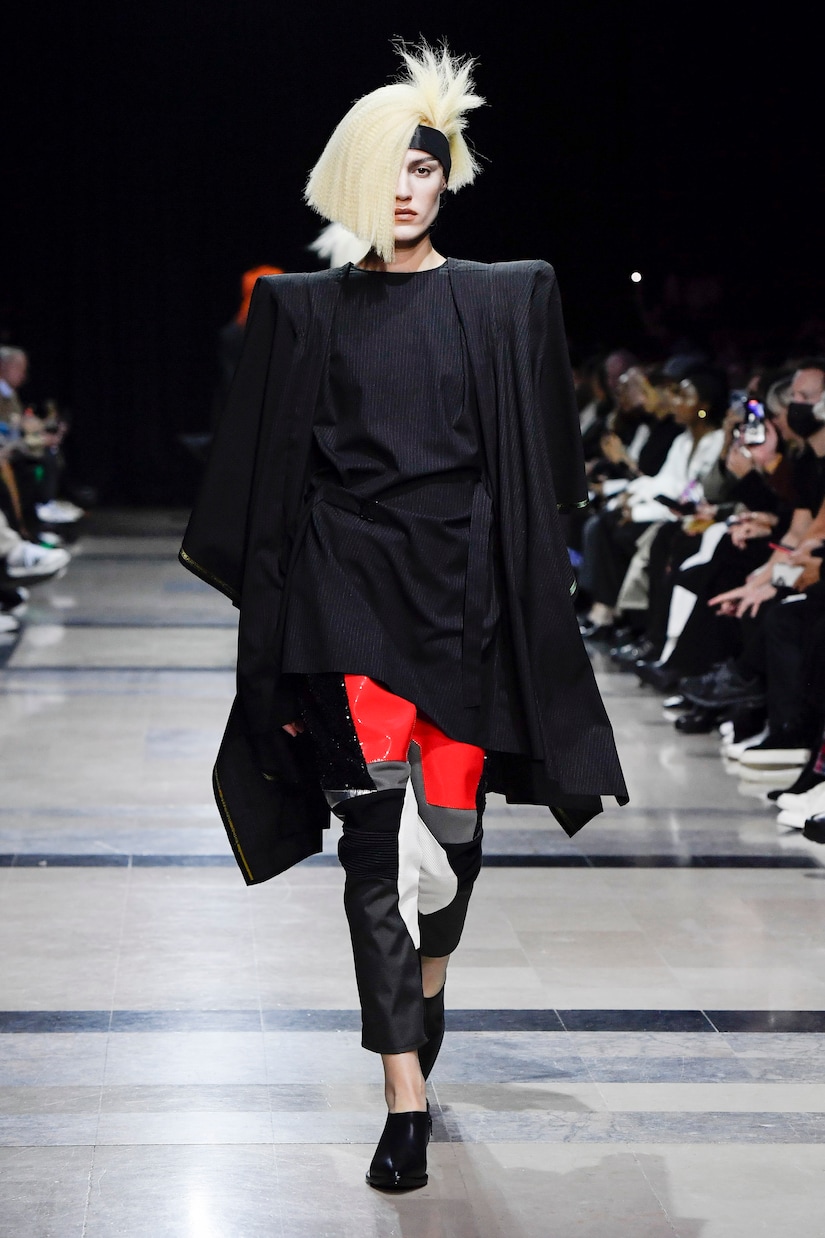 Striped cape minidress | Junya Watanabe