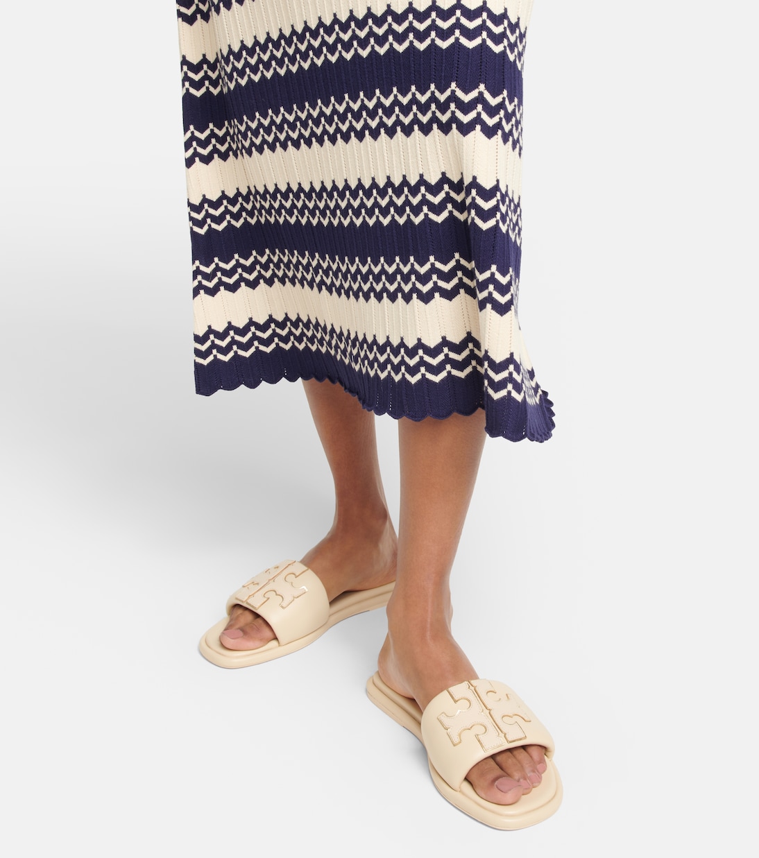 Leather slides | Tory Burch