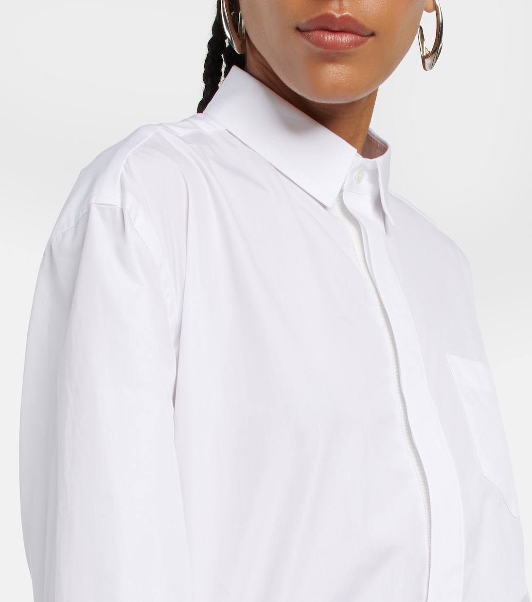 x Thomas Mason - Miniabito in cotone | Sacai