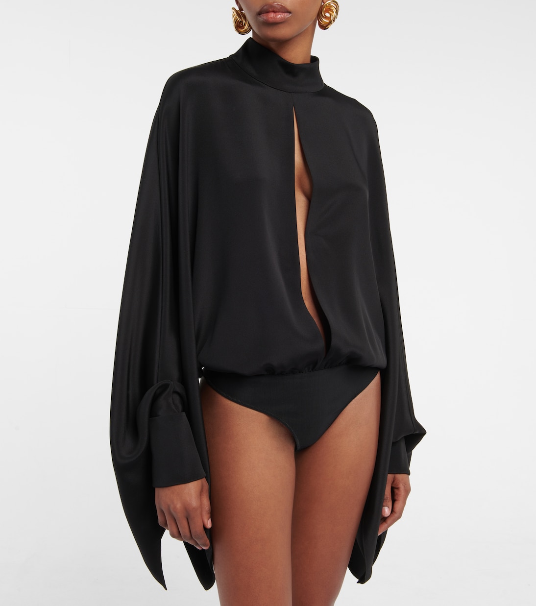 Cutout silk crêpe bodysuit | Tom Ford