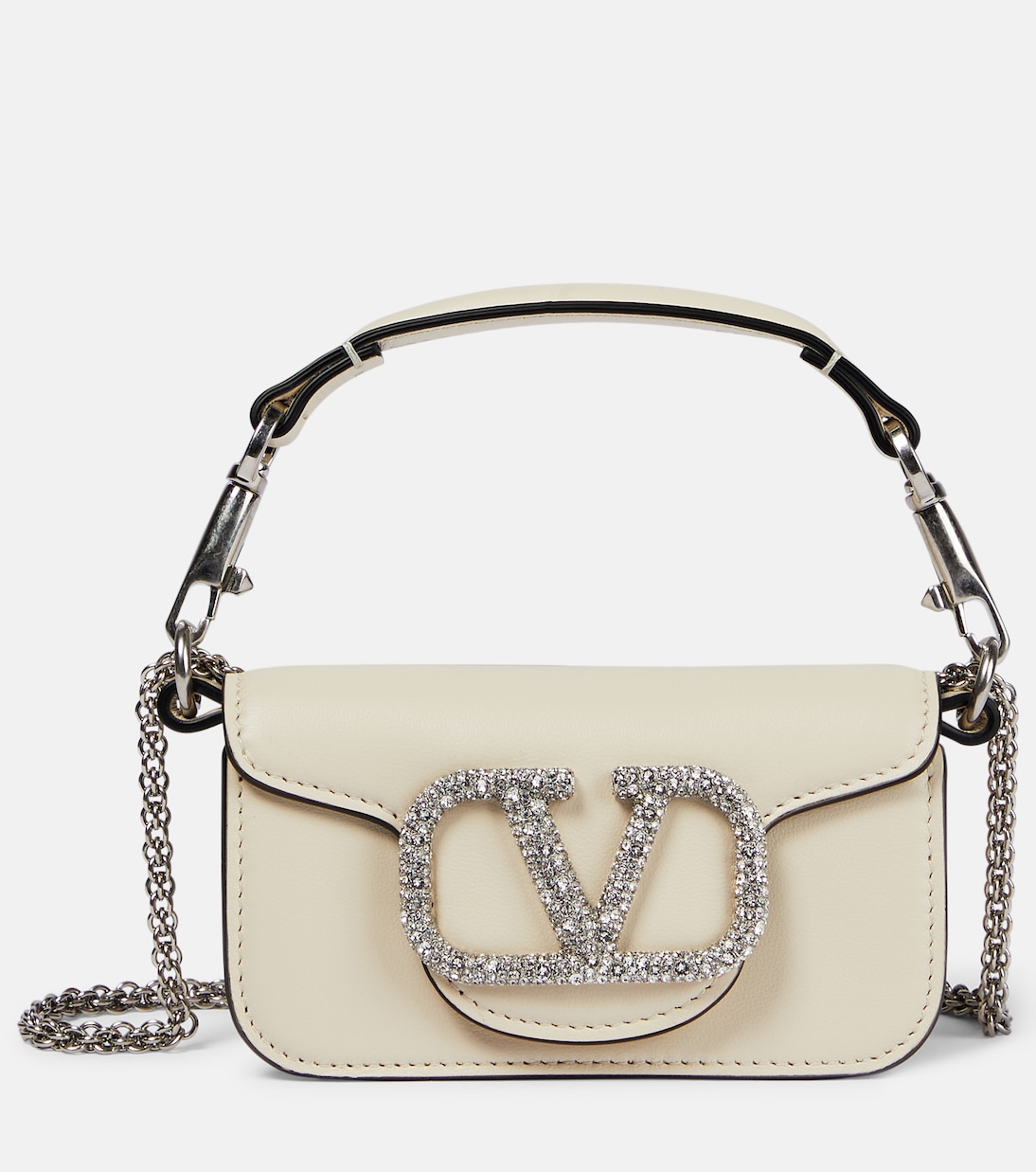 Locò Micro leather shoulder bag | Valentino Garavani