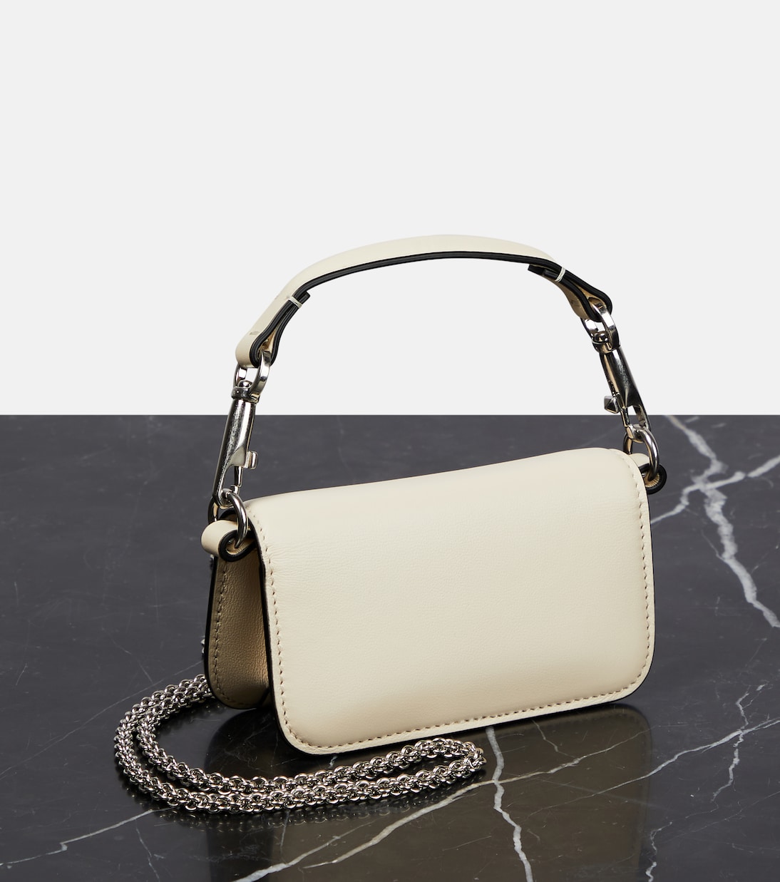 Locò Micro leather shoulder bag | Valentino Garavani