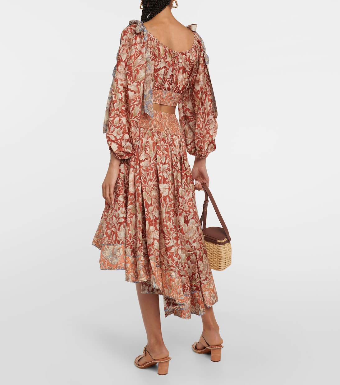 Top cropped Chintz in seta | Zimmermann