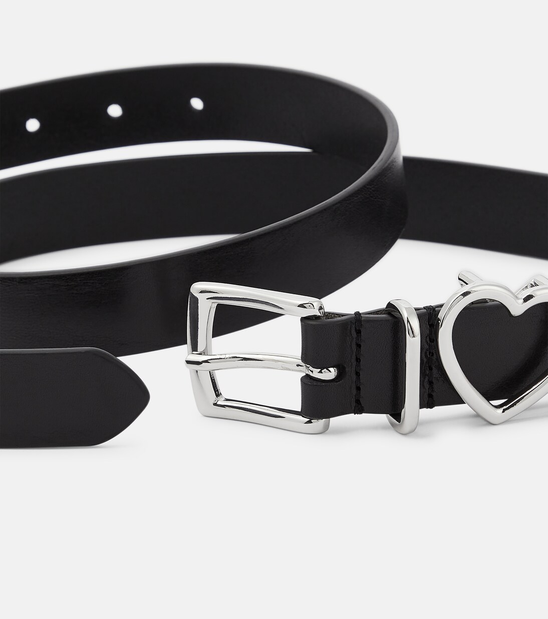 Y Heart slim leather belt in black - Y Project | Mytheresa Y Heart slim leather belt in black - Y Project | Mytheresa