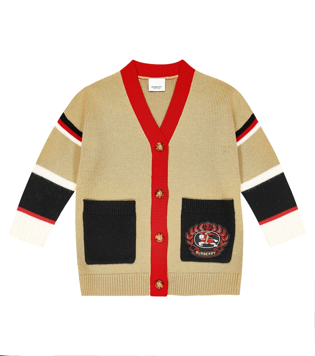 Cardigan rayé en laine | Burberry Kids