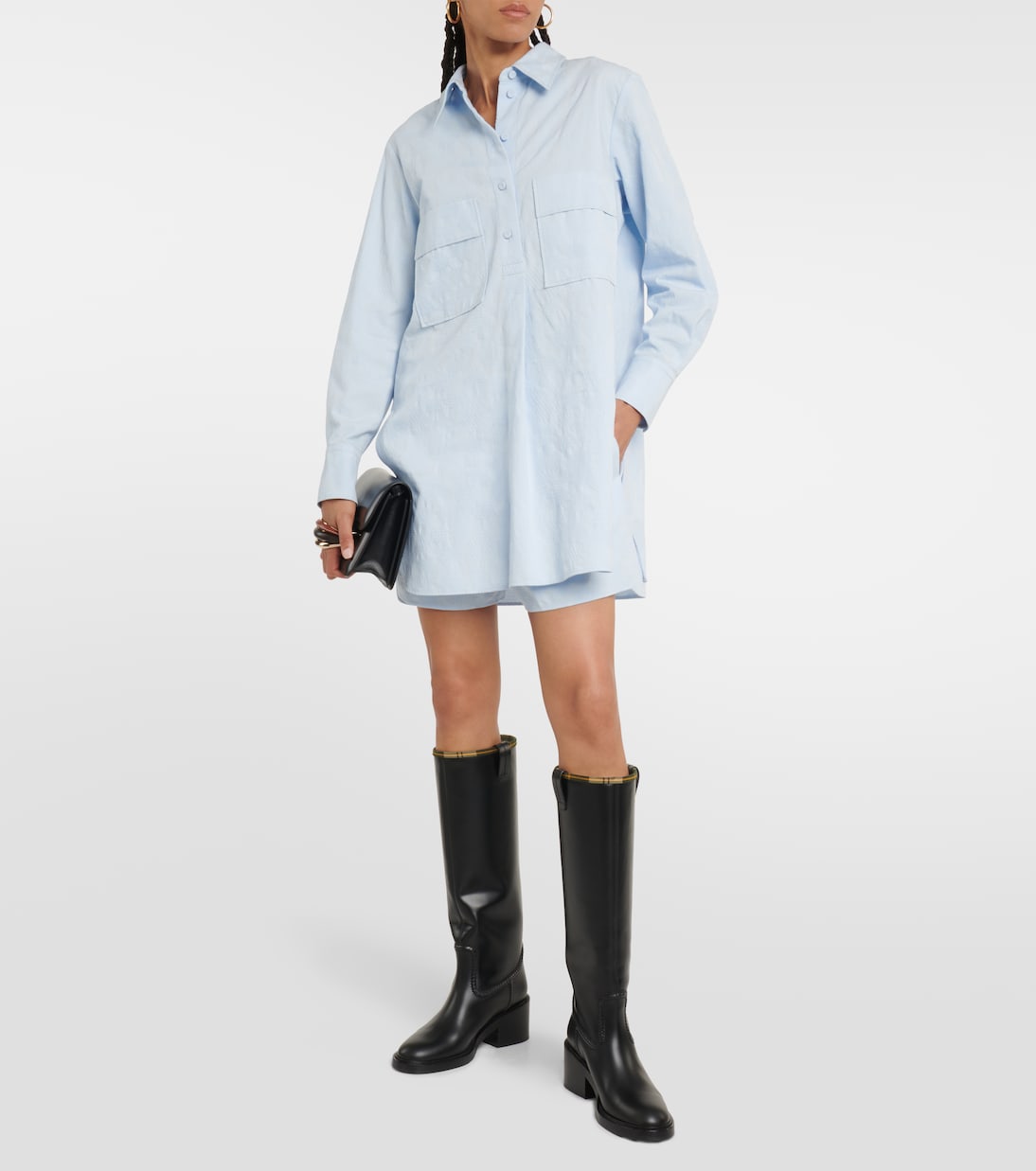Shorts in cotone a vita alta | Chloé