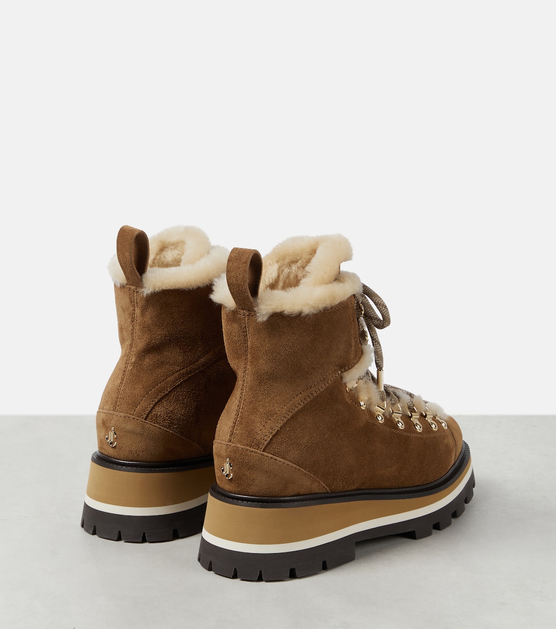 Chike shearling-lined suede ankle boots | Jimmy Choo