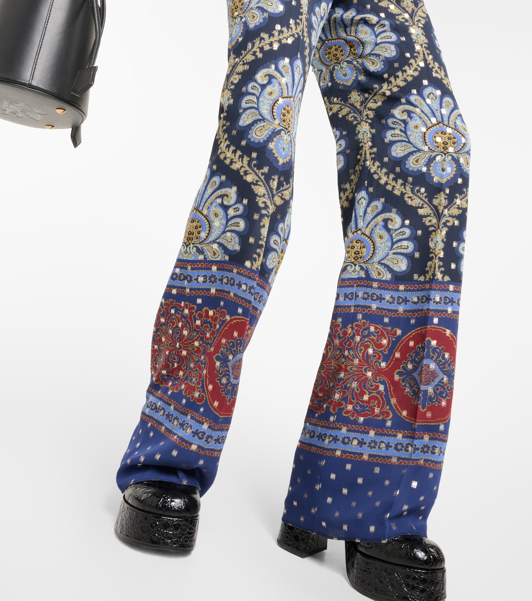 Pantaloni a gamba larga in misto seta | Etro