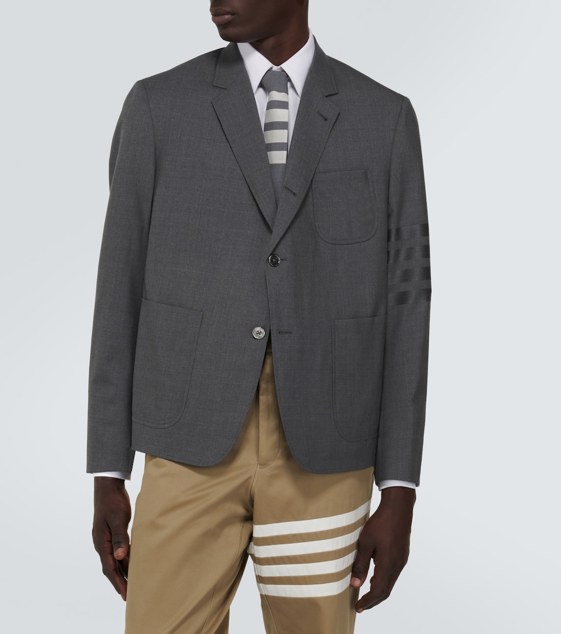 Shrunken Sack 4-Bar wool blazer | Thom Browne
