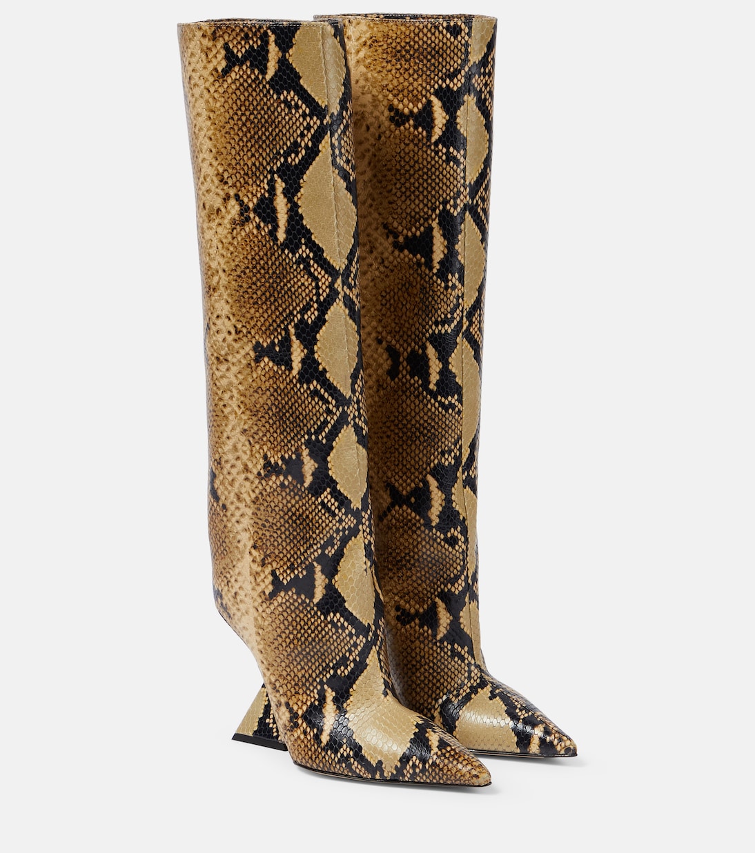 Botas Cheope de piel efecto serpiente | The Attico