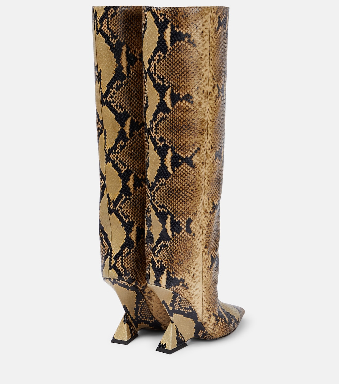 Botas Cheope de piel efecto serpiente | The Attico