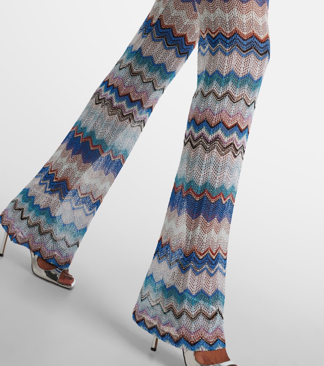 Pantalon évasé Zig Zag en crochet | Missoni Mare