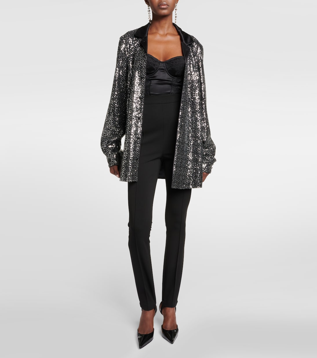 Leggings de tiro alto con fuseau | Dolce&Gabbana