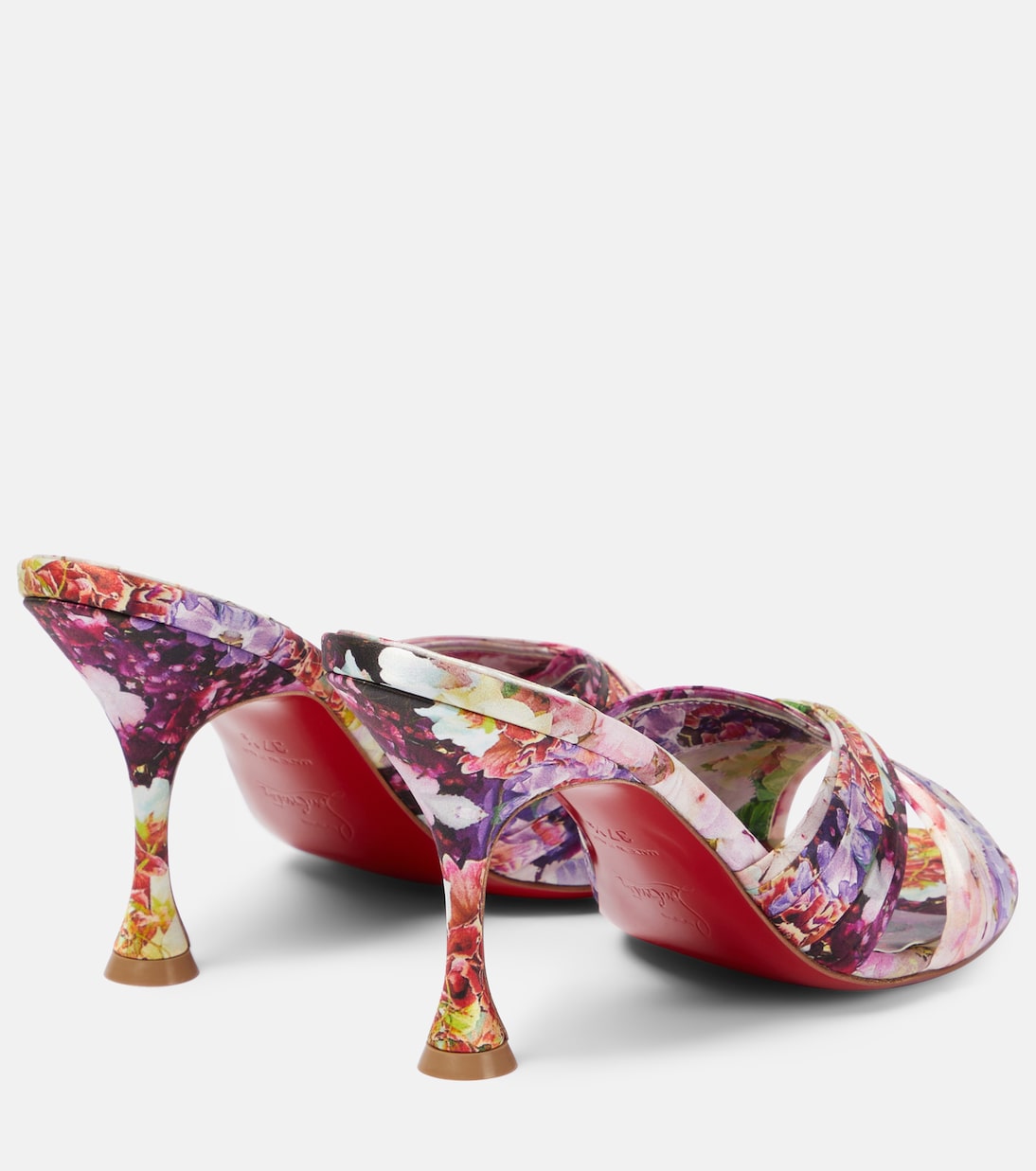 Sandalias Nicol Is Back de satén de seda | Christian Louboutin