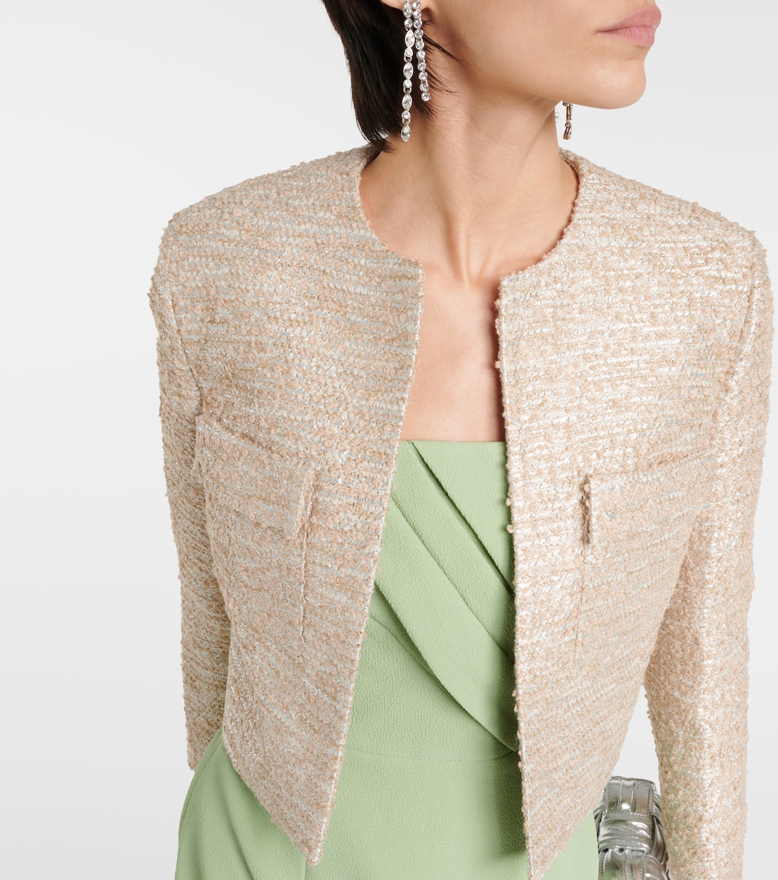 Cropped-Jacke Pheblia aus Tweed | Emilia Wickstead