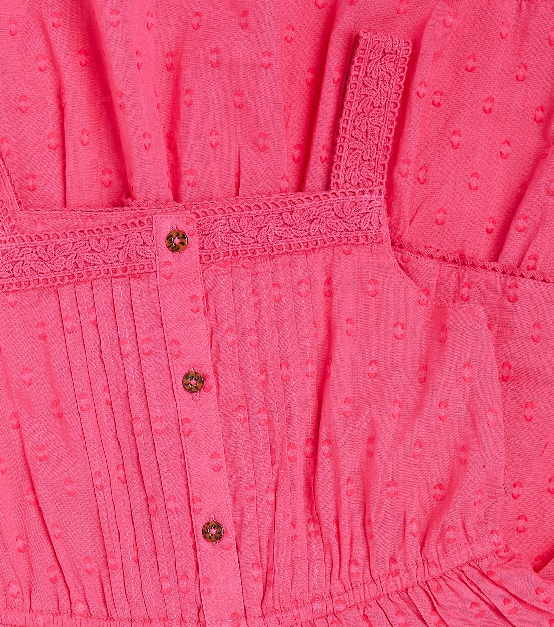 Besticktes Kleid aus Baumwolle mit Spitze | Scotch & Soda Kids