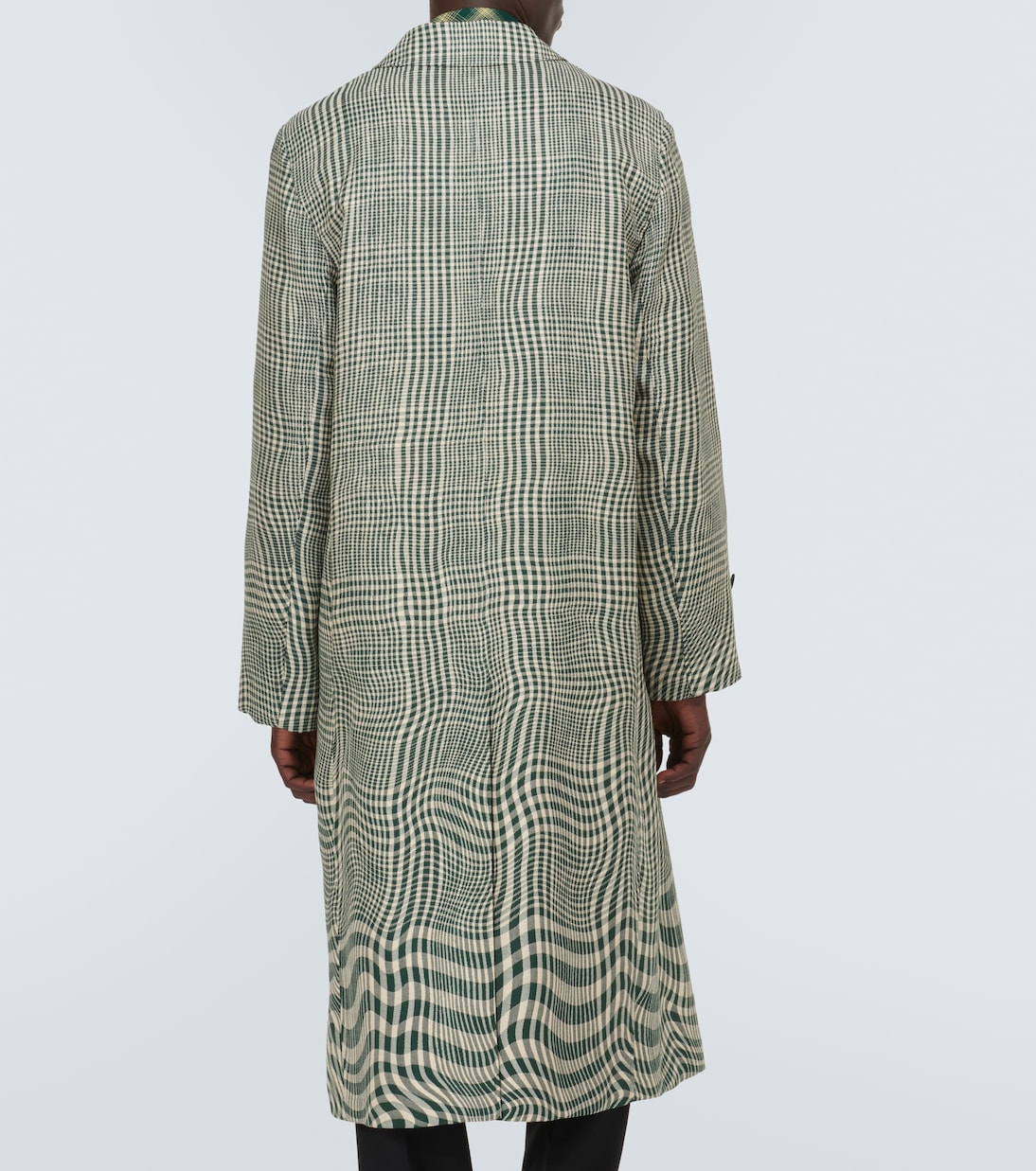 Manteau à carreaux en soie et coton | Burberry