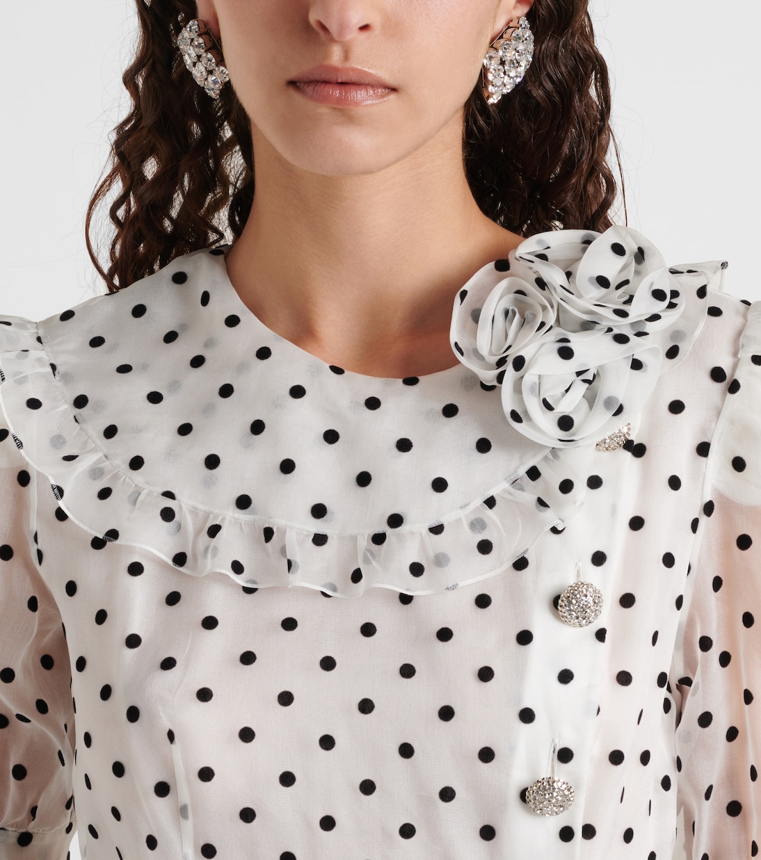 Orecchini a clip con cristalli | Alessandra Rich