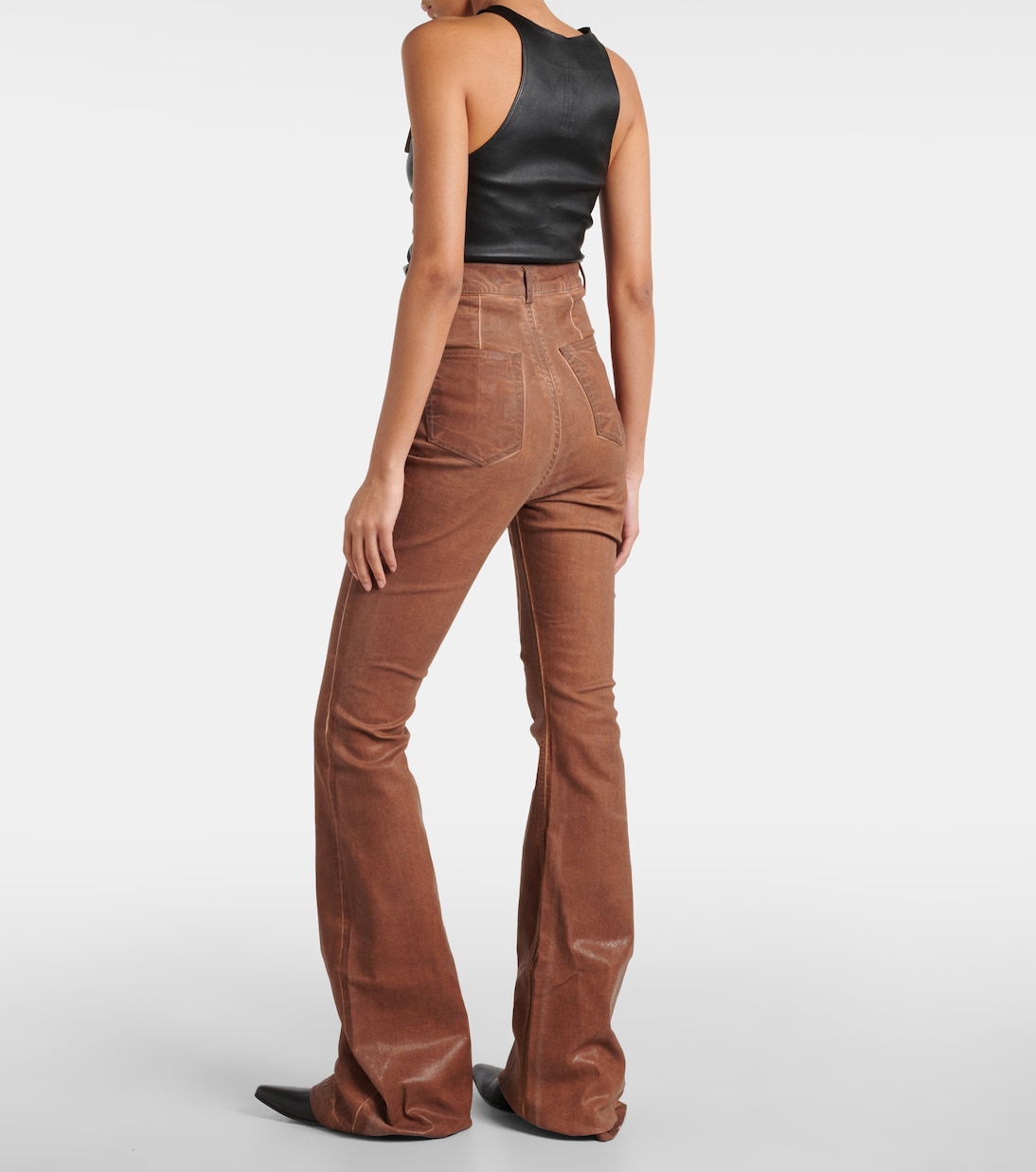 Jeans flared a vita alta | Rick Owens