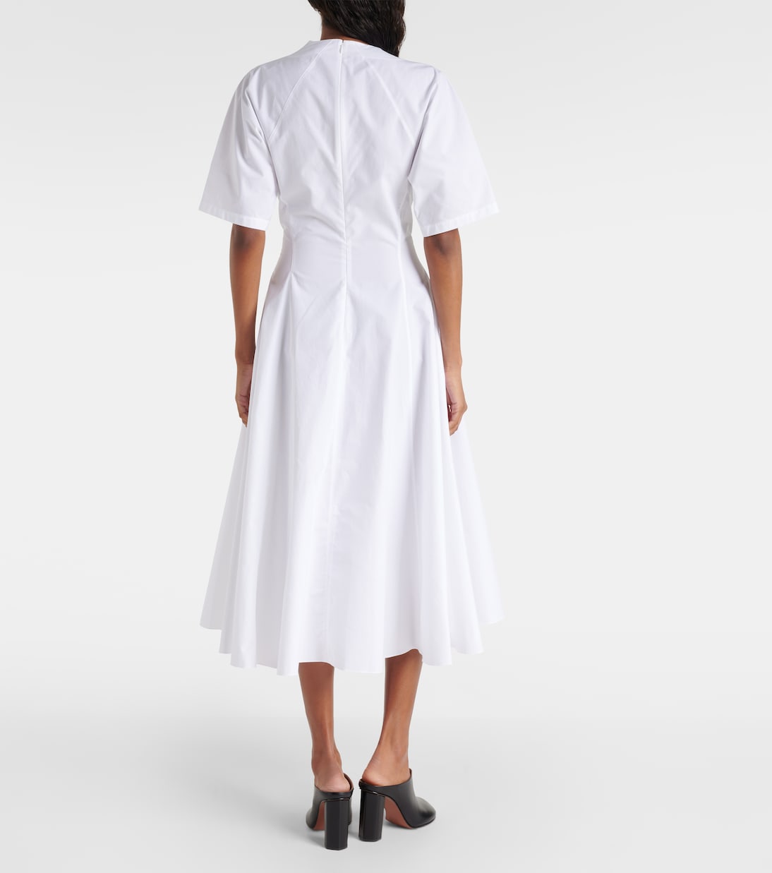 Abito midi in popeline di cotone | Alaïa