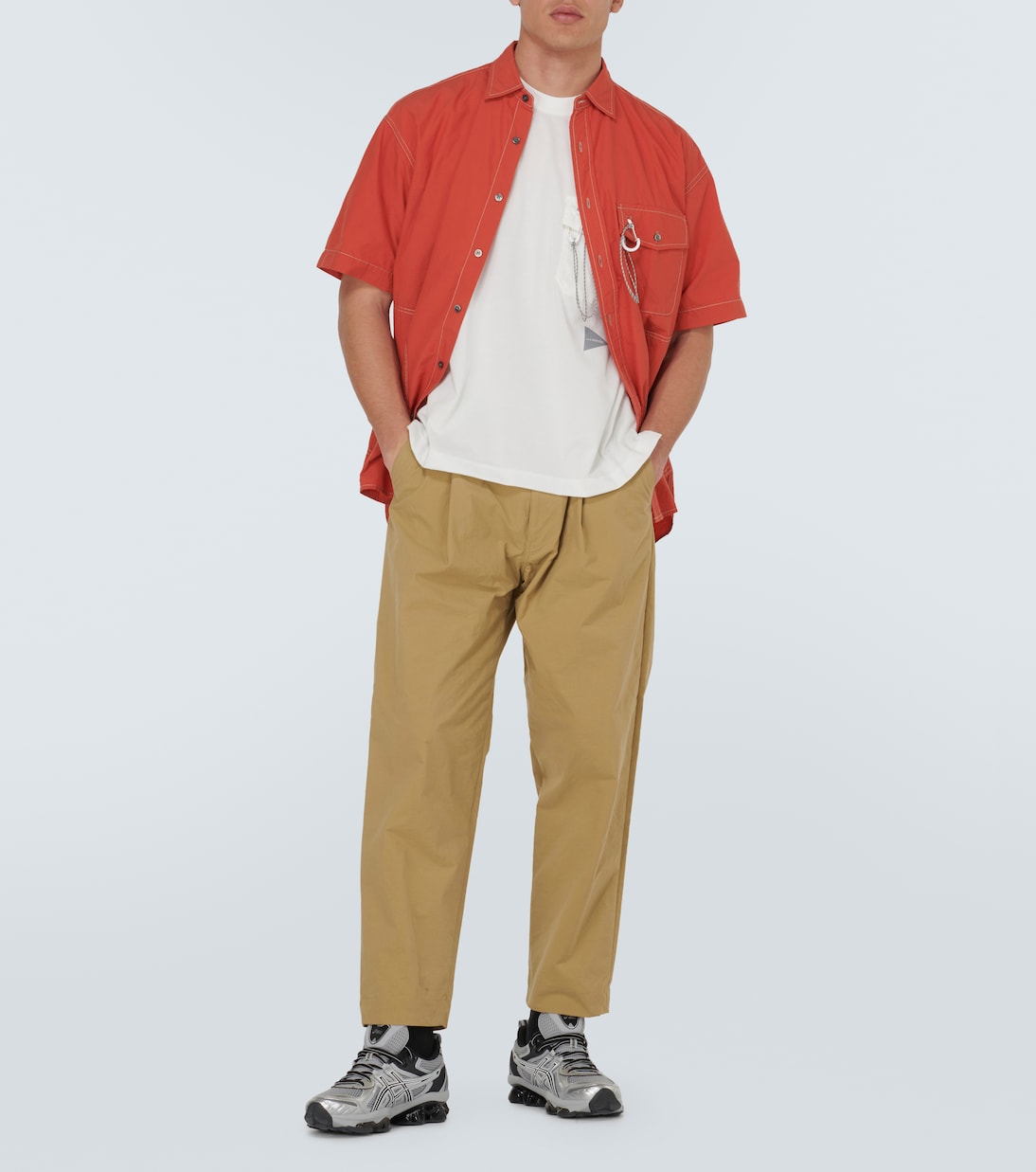 Camiseta de jersey con bolsillo | And Wander